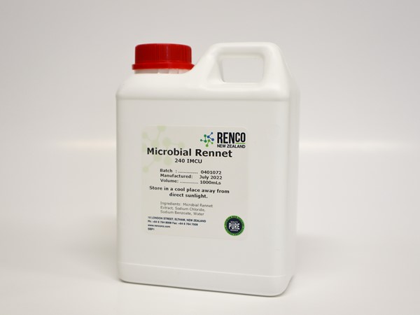 Natural Microbial Rennet Vegetable Base - 1 Litre